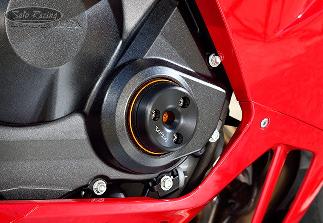 SATO RACING Timing Hole Plug on a 2021 Japan-spec CBR600RR