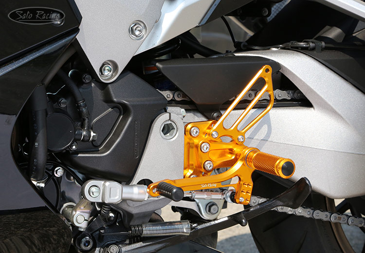 SATO RACING Rear Sets for '14- Honda VFR800F - L-side in Gold