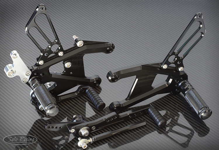 SATO RACING Yamaha FZ-10 / MT-10 '17- Rear Sets in BLACK