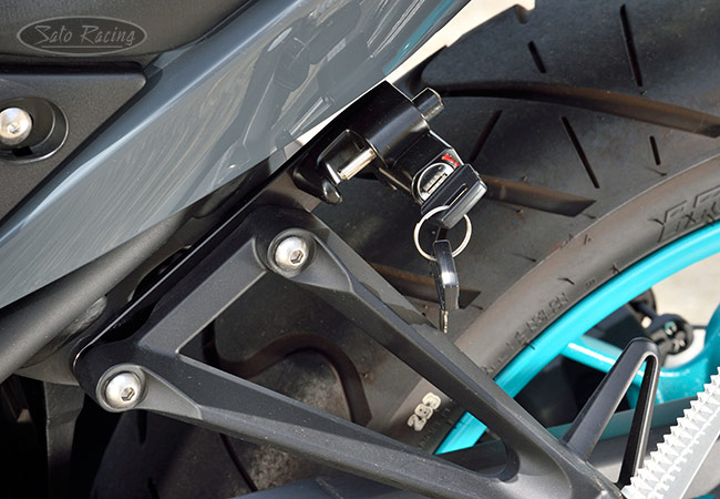 SATO RACING Helmet Lock for 2019+ Yamaha YZF-R3/ R25