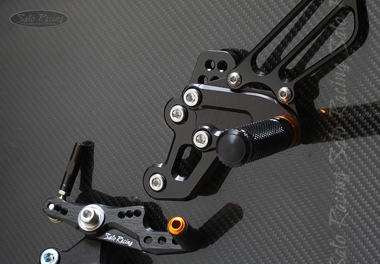 SATO RACING Yamaha YZF-R7 '22- Race Concept Rear Sets in Black
