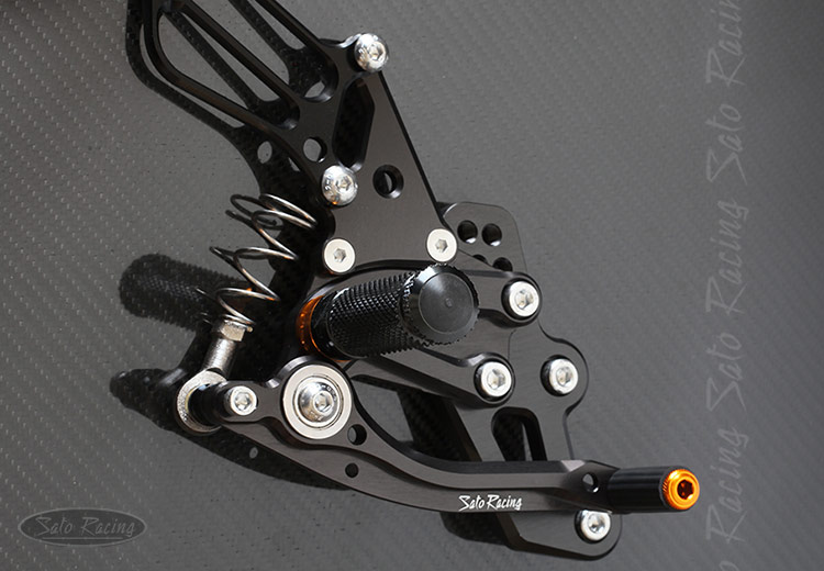 SATO RACING Yamaha YZF-R7 '22- Race Concept Rear Sets in Black
