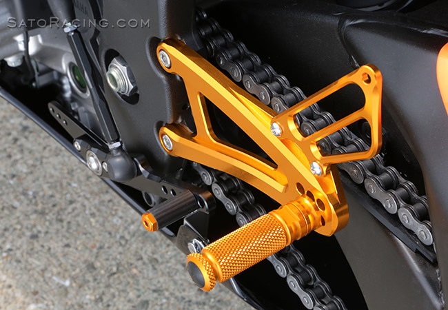 SATO RACING Yamaha YZF-R1 '15- Race Concept Rear Sets v.1 design [L]-side