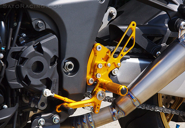 SATO RACING Reverse Shift Rear Sets for Kawasaki Z1000 ('10-)