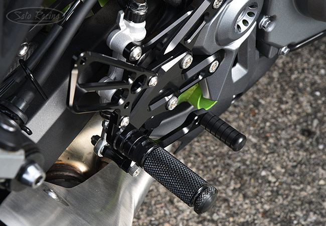 Arashi Version 2.0 Rearsets for Kawasaki Z900 ZR900 2020 2021 Motorcycle Accessories Adjustable Footrests Foot Peg Rear Sets Z ZR 900 Black 