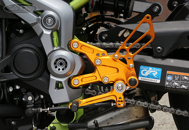 SATO RACING Z900 '17- Rear Sets [L]-side in Gold