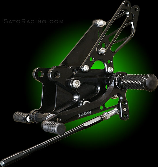 SATO RACING ZX-10R '06-'07 Rear Sets [L]-side in Black