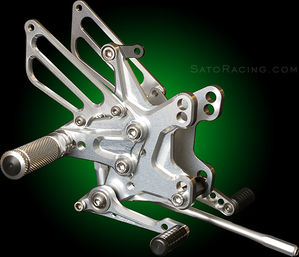 SATO RACING ZX-10R '11-'15 Rear Sets [R]-side in Silver