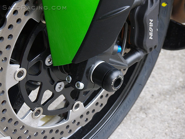 SATO RACING Kawasaki ZX-14R '12- Front Axle Sliders