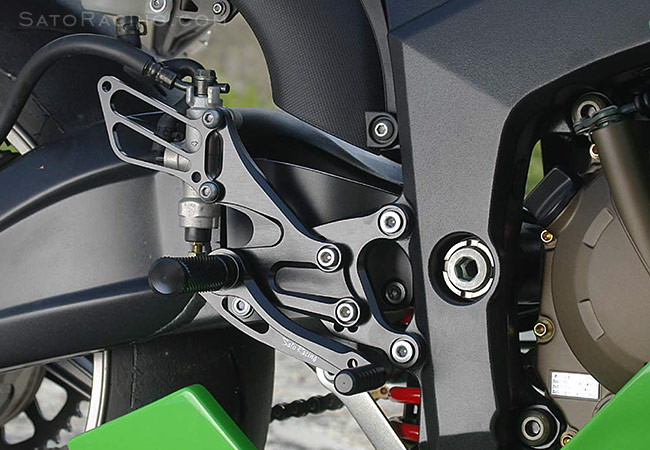 FXCNC Racing 05-08 ZX-6R Motorcycle Rearsets Foot Pegs Rear Set Footrests Fully Adjustable Foot Boards Fit For Kawasaki Ninja ZX6R ZX636 2005 2006 2007 2008 