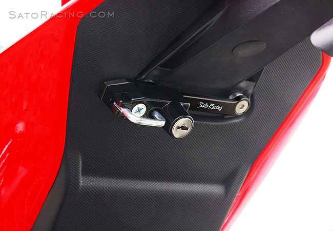 SATO RACING Helmet Lock for Aprilia RSV4/ Tuono V4 R