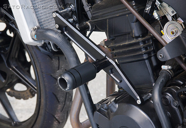 SATO RACING Ninja 250R Frame Sliders - L-side