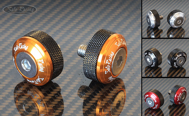 SATO RACING Flat-style Handle Bar Ends for Kawasaki