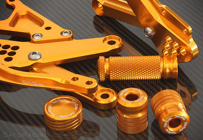 SATO RACING Gold-anodized parts